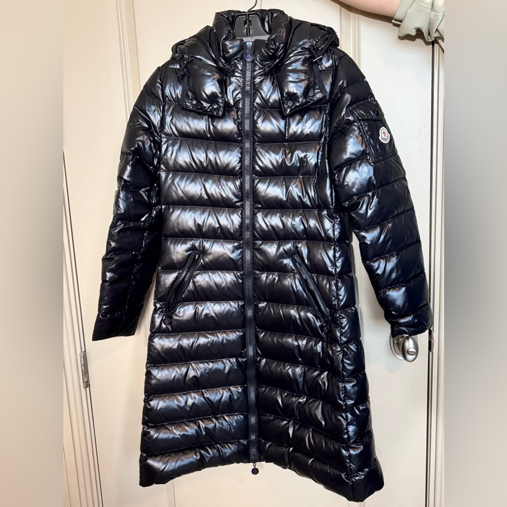 SOLD Moncler Moka Giubbotto Quilted Puffer Down Coat Black size 1/S (MSRP $2100)